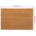  Dørmatte naturlig 50x80 cm tuftet kokosfiber 8721012224872