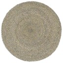 vidaXL Bordmatter 4 stk ren grå 38 cm rund jute