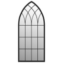 vidaXL Hagespeil svart 100x45 cm for utendørs bruk jern