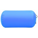 vidaXL Oppblåsbar gymnastikkrull med pumpe 120x90 cm PVC blå