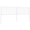  Sengegavl i metall hvit 193 cm 8721012250567