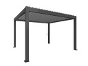 Biohort Pergola størrelse 4 x 3,5 metallic mørkegrå/sølv