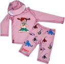 Swimpy Pippi UV-Sett 3 Deler Rosa 110-116