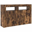  Serviesskap Røkt eik 116 x 30 x 75 cm Konstruert tre