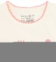 Hust and Claire Body I/e - HcBritt Bloom - Ivory - Hust and Claire - 1 år (80) - Langermet Body - Hvit