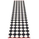 Pappelina Marre matte 70x300 cm black / vanilla coral stripe