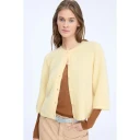 Munthe Dame Strikkevarer Gul 2XS,