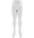 Fuzzies Leggings Off White/Kullgrå Grey Fuzzies 98/104 Strømpebukser Hvit 98 104