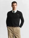 GANT Classic Cotton V-Neck - Black - M