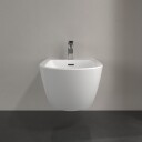 V&B Subway 3.0 vegghengt bidé 375x560 mm. Hvit med CeramicPlus