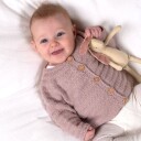 Bluum Strikkesett Babysett Perlestriper garnpakke i Soft Merino Ull