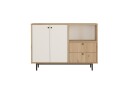 Donae Kommode 120 cm   Eik/Hvit
