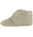 Pom Pom Krabbesko Nybegynnere Borrelås Noos Gold Dot 22 Krabbesko Beige Metallic