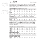 Vogue 1850 - Omslagsskjørt F5 (16-18-20-22-24)