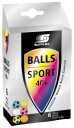 Sunflex Bordtennisballer Sport 6 stk. Ø 4 cm.