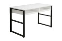 Skrivebord Tyrsberget 120 cm med Oppbevaringshylle   Hvit/Svart