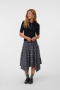 Vero Moda Vmlucky Assymetric Skirt Wvn Ret   Black   M