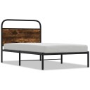  Sengeramme uten madrass røkt eik 100x190 cm konstruert tre 8721158562975