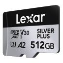 Lexar Pro Silver Plus microSDXC 512GB 512GB. UHS I/U3/A2/4K. R205/W150 V30
