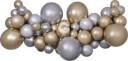 DIY Ballongbue Girlander - Shiny gold / Shiny silver - kit