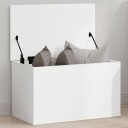  Oppbevaringsboks hvit 60x35x35 cm konstruert tre