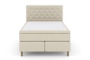 Select No 6 Kontinentalseng 140x200 F/M Memory/Pocket Beige/Kobberben
