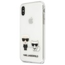 Karl Lagerfeld Karl & Choupette Gjennomsiktig Mobildeksel til iPhone Xs Max