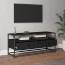 vidaXL TV-benk svart 100x35x45 cm konstruert tre
