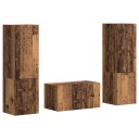  TV benksett 5 pcs Gamle tre Konstruert tre