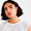 Pilgrim Iris Hoop Earrings Gold Plated   Gold   ONE SIZE