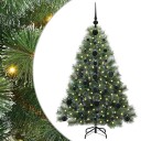  Kunstig juletre med 150 LED med stativ grønn 120 cm PE og PVC