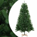 vidaXL Kunstig juletre 210 cm PVC og heltre furu Grønn