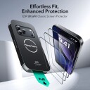 ESR UltraFit Herdet Glass 2-Pakk til iPhone 17 Pro Max - Transparent