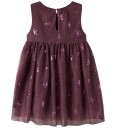 Name It Kjole - Tyll - NmfVabos - Catawba Grape/Dots - Name It - 1½ år (86) - Kjole Bordeaux Lilla Rosa