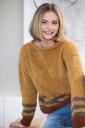90-10 Gine chunky genser gul