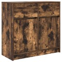  Skjenk med skuff røkt eik 80x34x76 cm konstruert tre