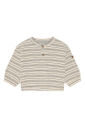 Hust & Claire Sigurd strikket stripe genser til baby snow white 74