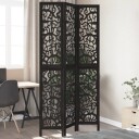  Romdeler 3 paneler svart heltre keisertre 8721012074484