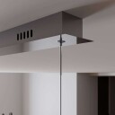 Lucande LED-pendellampe Hayley, 5 lyskilder, lang, krom