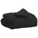 vidaXL Sommerdyne Svart 220 x 140 cm Mikrofiber