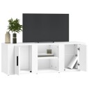  TV benk hvit 100x31,5x35 cm konstruert tre