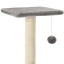 Vidaxl Kloretre Med Klorestolper I Sisal 65 cm Grå