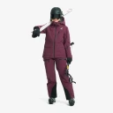 RevolutionRace Skalljakke Turjakke & Vindjakke AccXel Insulated 2L Ski Jacket Dame Mauve Wine Størrelse:XL