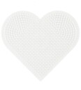 Hama Ironing beads Pegboards-heart and Hexagon Large
