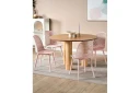 Sett med 4 spisestoler Emory - Rosa