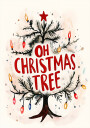 Festive Tree Glow Plakat Plakat / 100x150cm