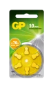 GP Batteri Høreapparat 6pk - ZA10/PR70 - Sink