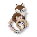 Babysjarm Silikonfigur Brun Rev