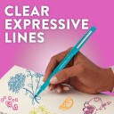 Paper Mate Flair Felt Tip Pens  Medium Point 0.7mm  Blå  36 Count