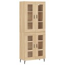 Highboard sonoma eik 69,5x34x180 cm konstruert tre